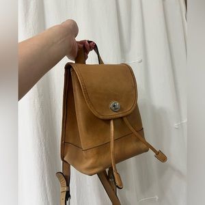 *SOLD* Vintage Coach Daypack Backpack - Camel